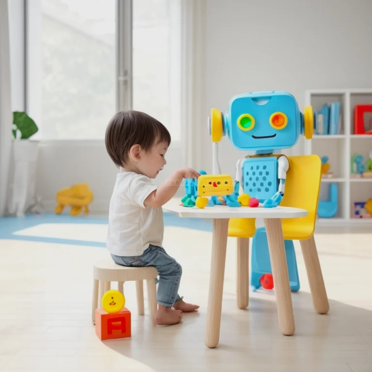 Kind löst mit Wunderohr interaktive Rätselaufgaben